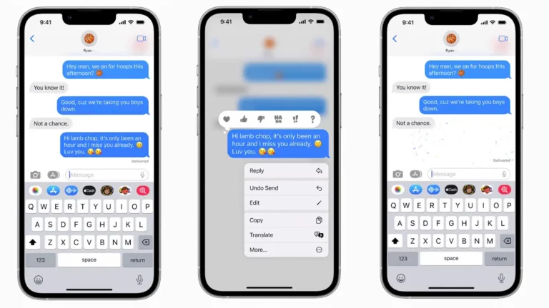 Tout savoir sur la fonction Modifier et Annuler l’envoi sur iMessage